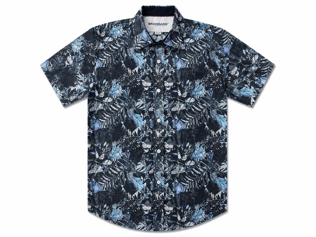 Camisa Slim Manga Corta – Verano Flores