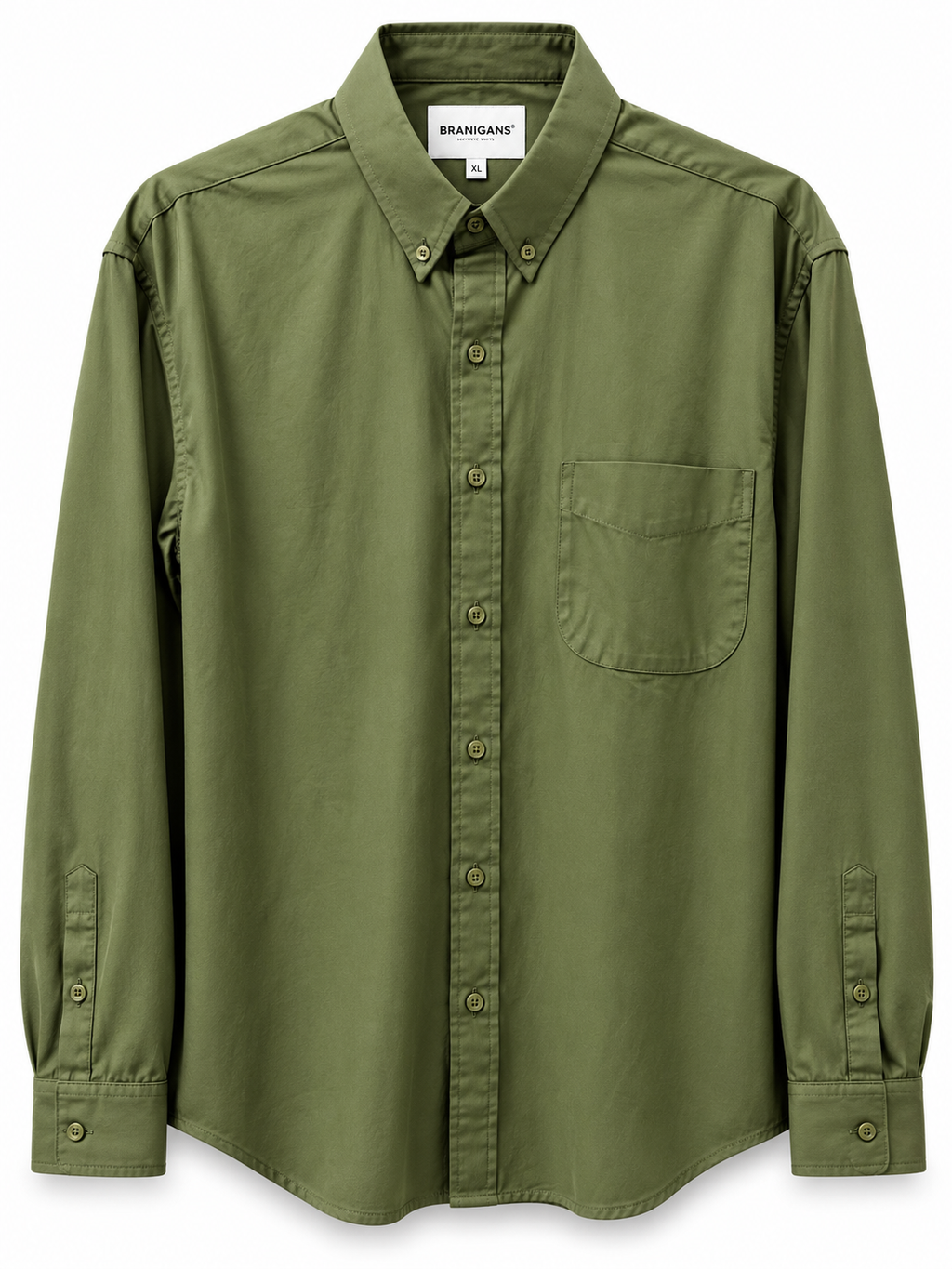 Camisa Regular Manga Larga - pistache