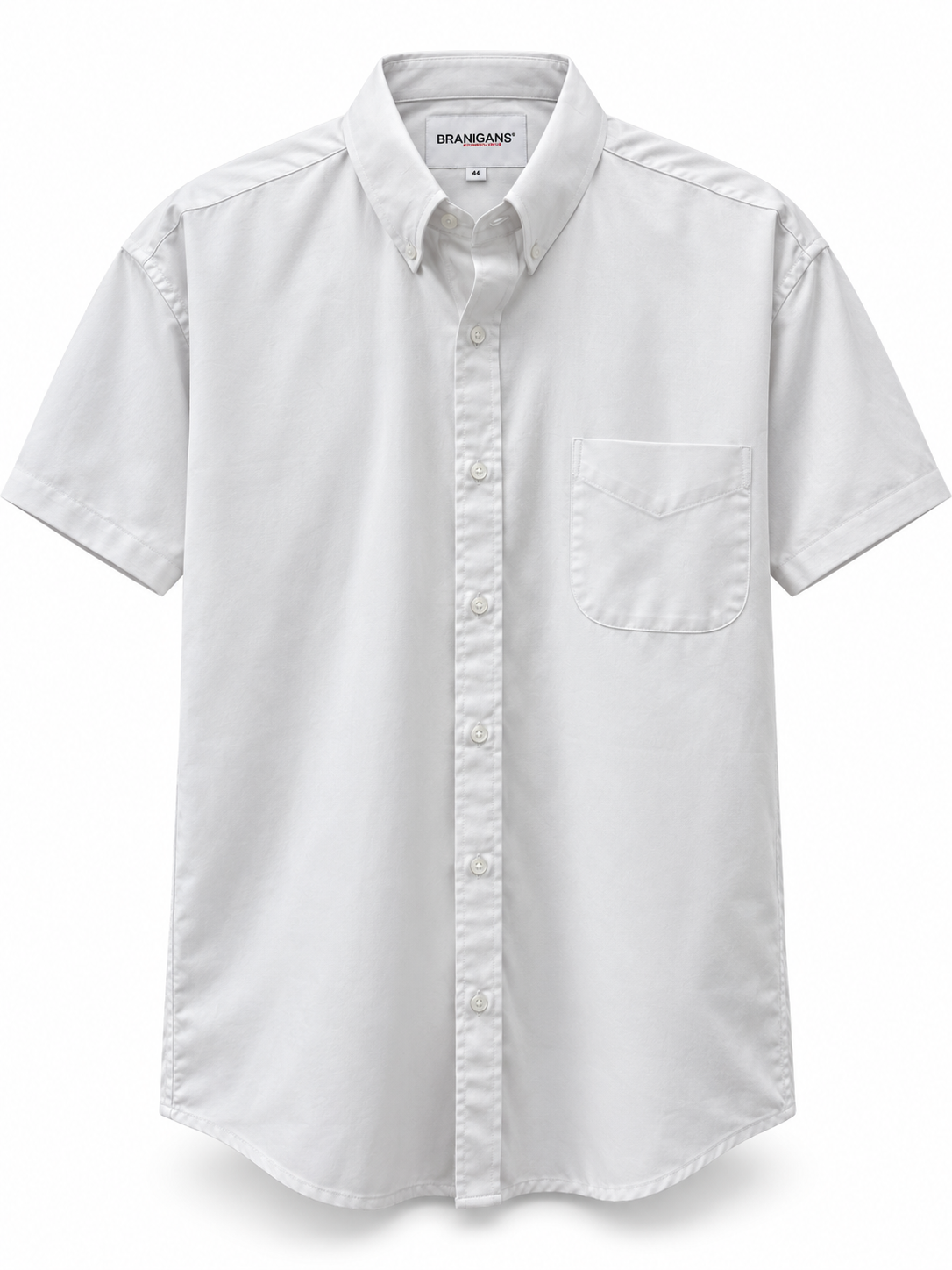 Camisa Hombre Manga Corta Talla Extra — Lisa Blanca