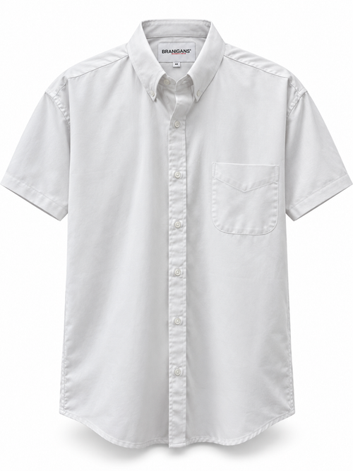 Camisa Hombre Manga Corta Talla Extra — Lisa Blanca