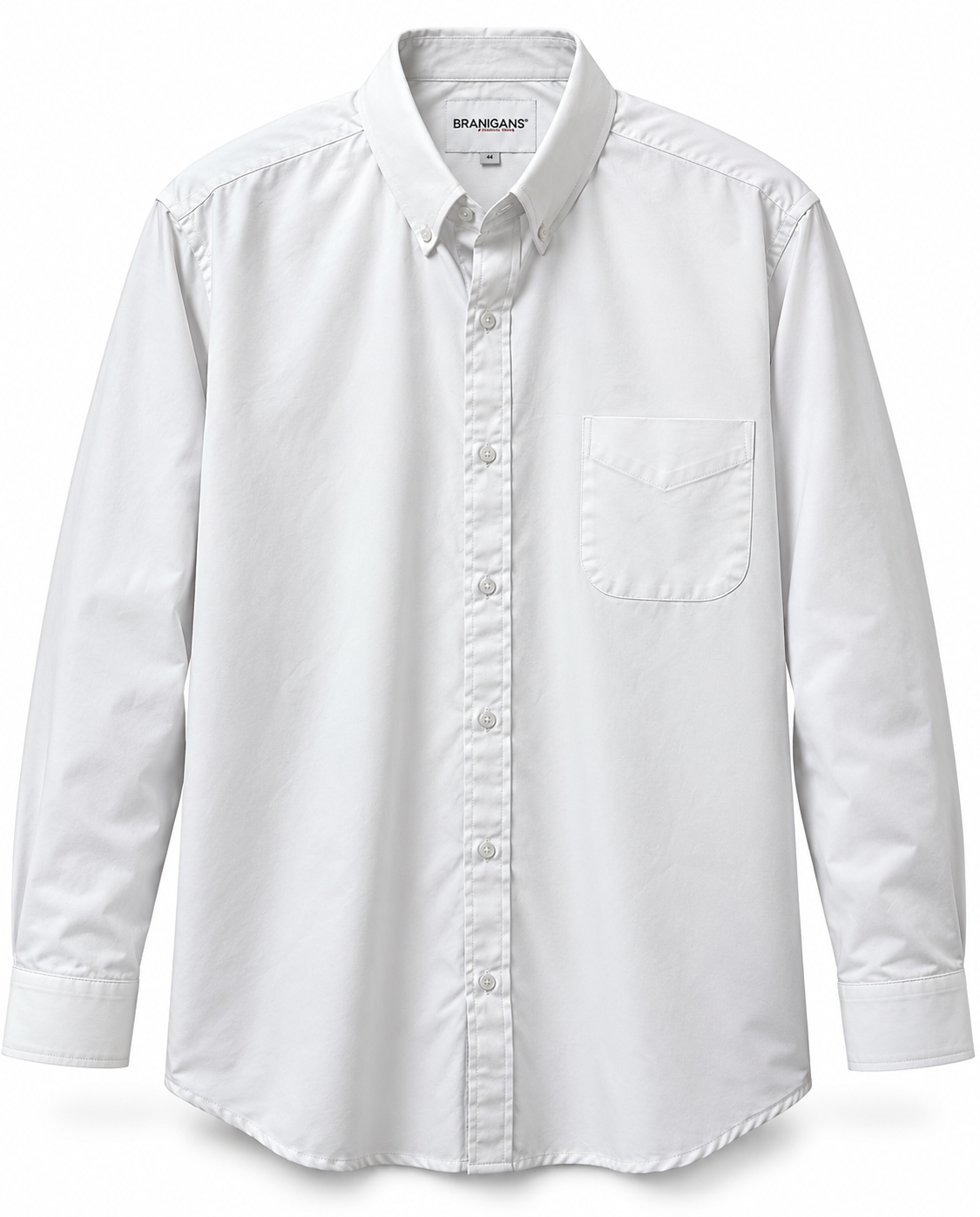 Camisa Talla Extra Manga Larga - Blanca