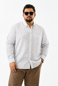 Camisa Regular Manga Larga - Cuadros Azulitos