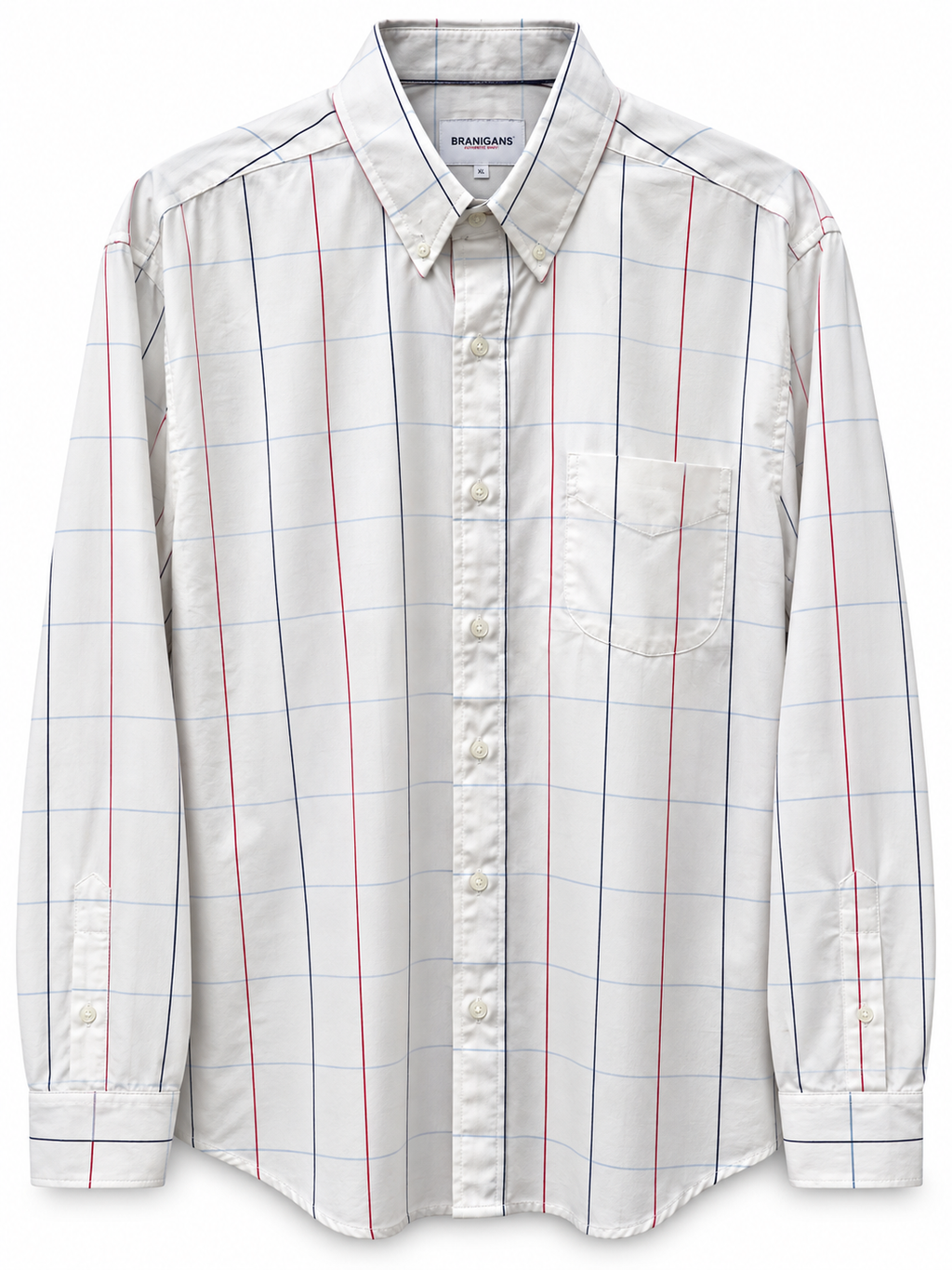 Camisa Regular Manga Larga - Cuadros Multi
