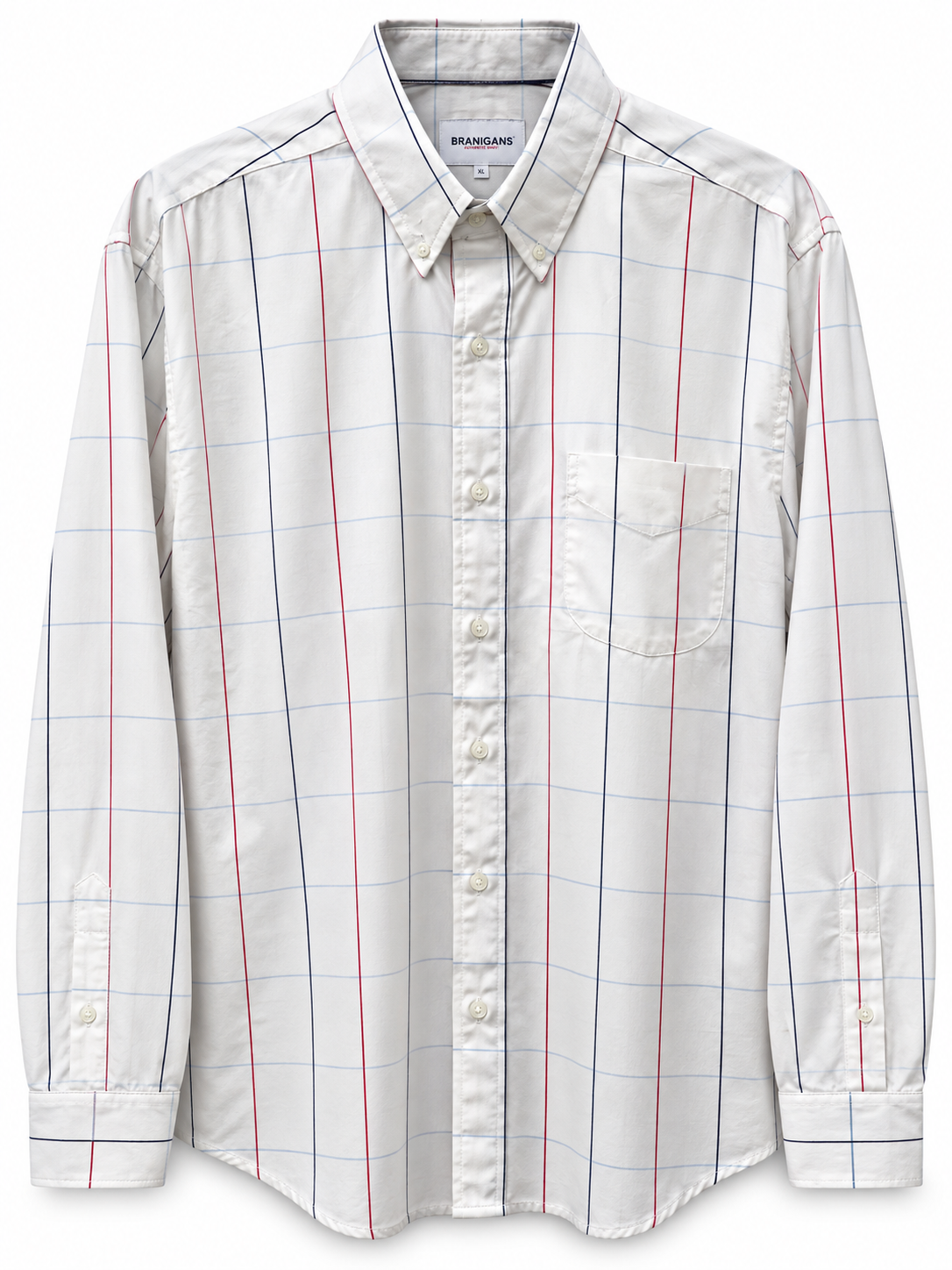Camisa Regular Manga Larga - Cuadros Multi
