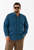 Camisa Regular Manga Larga - Acero