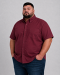 Camisa Hombre Manga Corta Talla Extra — Lisa Vino