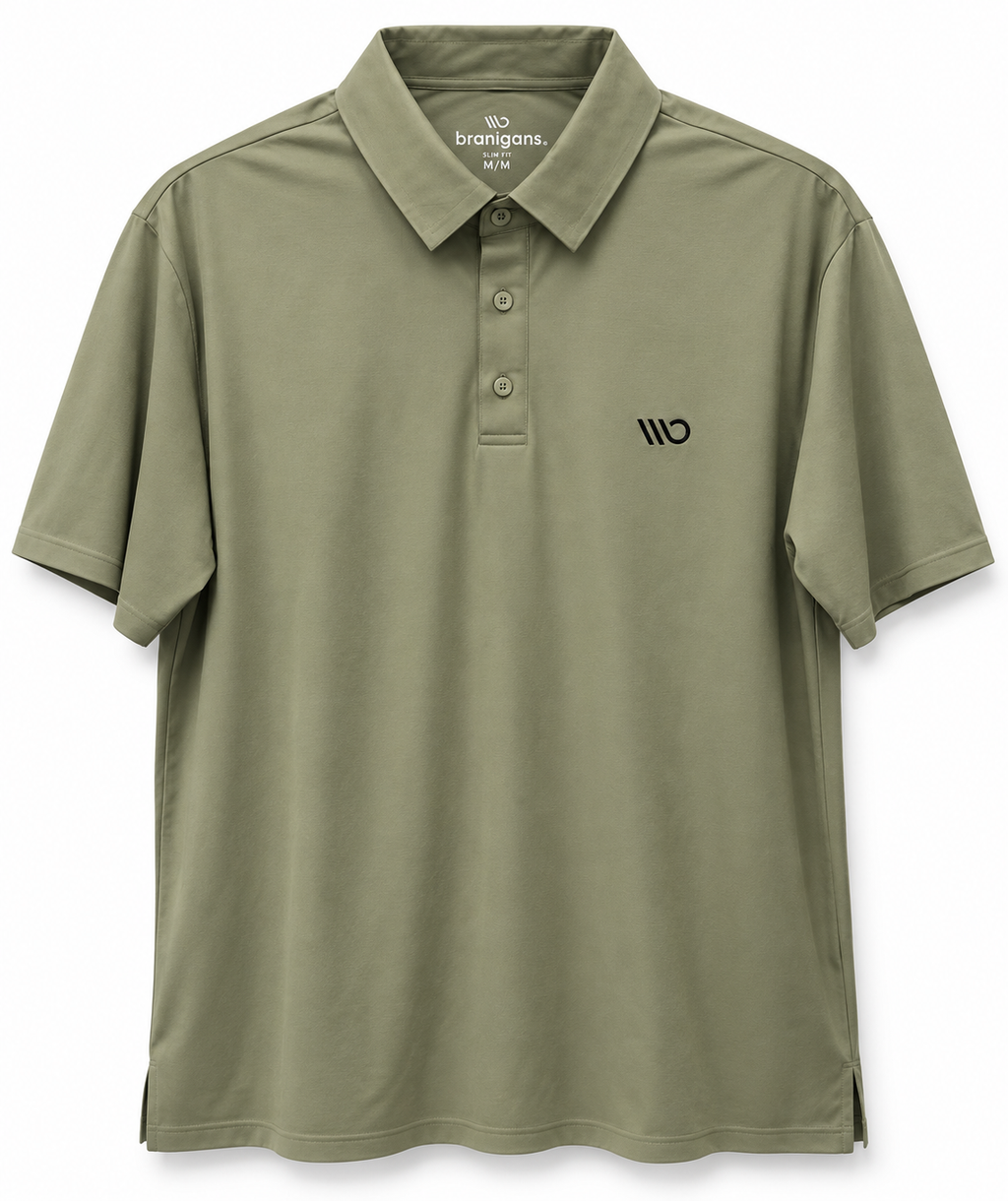 Playera Tipo Polo Poliéster - Verde