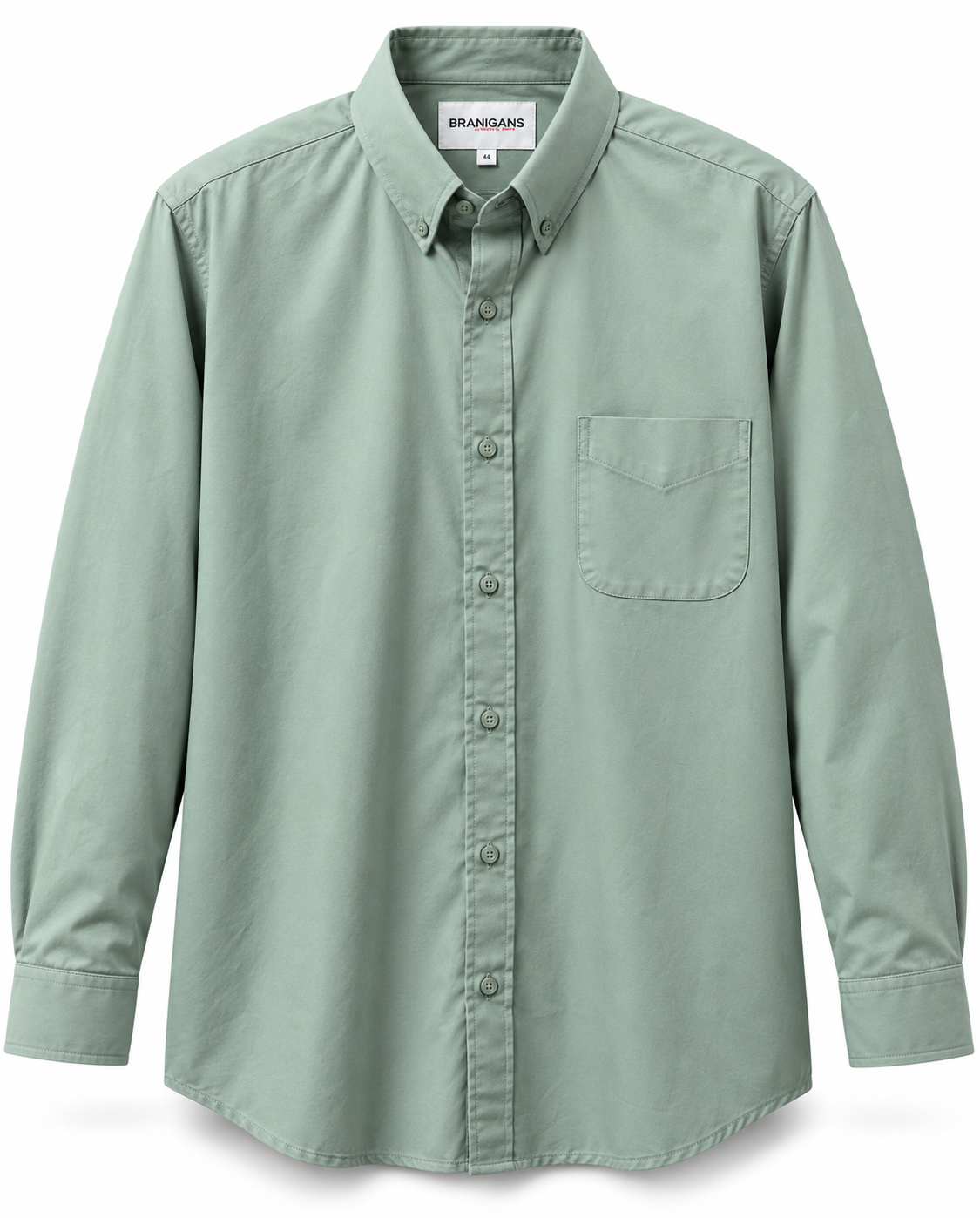 Camisa Talla Extra Manga Larga - Menta