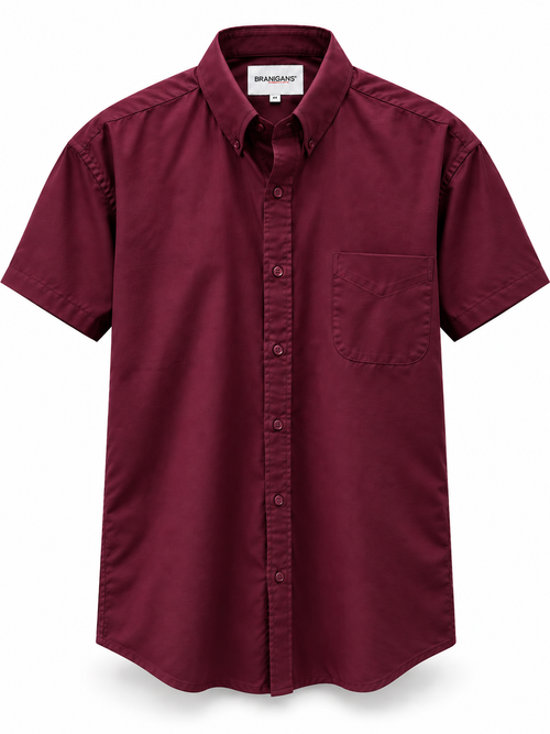 Camisa Hombre Manga Corta Talla Extra — Lisa Vino