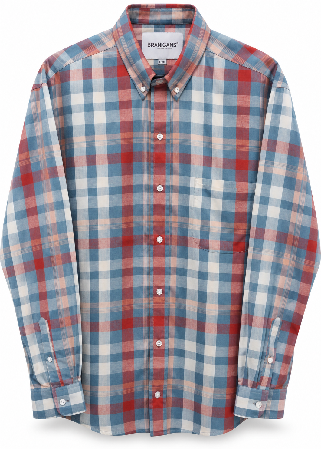 Camisa Regular Manga Larga - Bicuadros