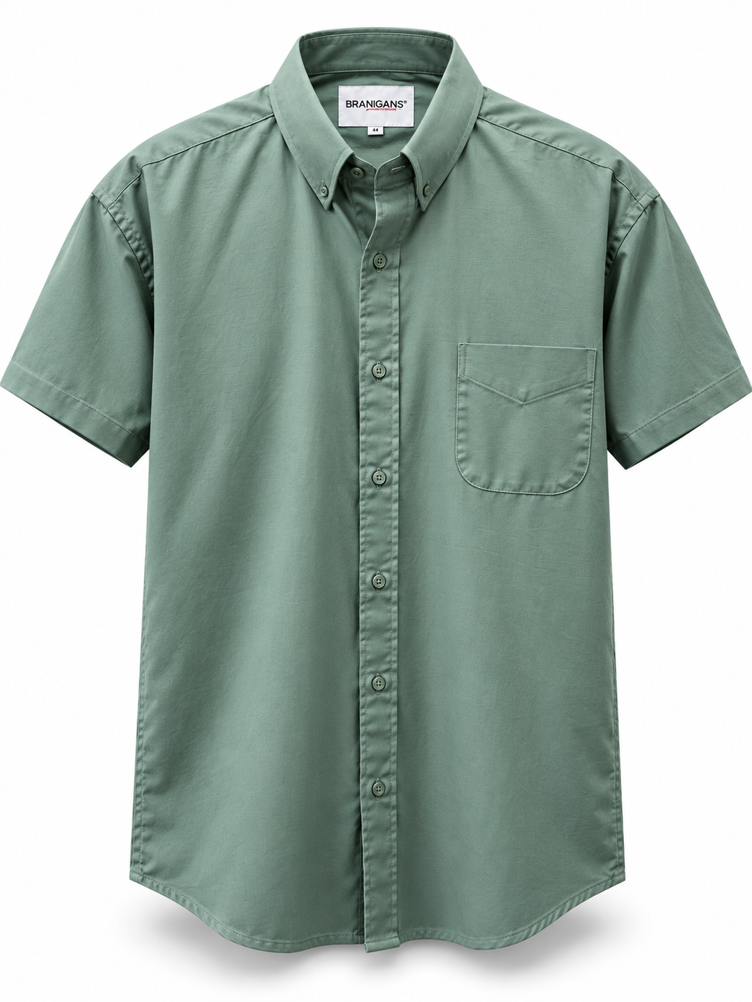 Camisa Talla Extra Manga Corta - Lisa Verde